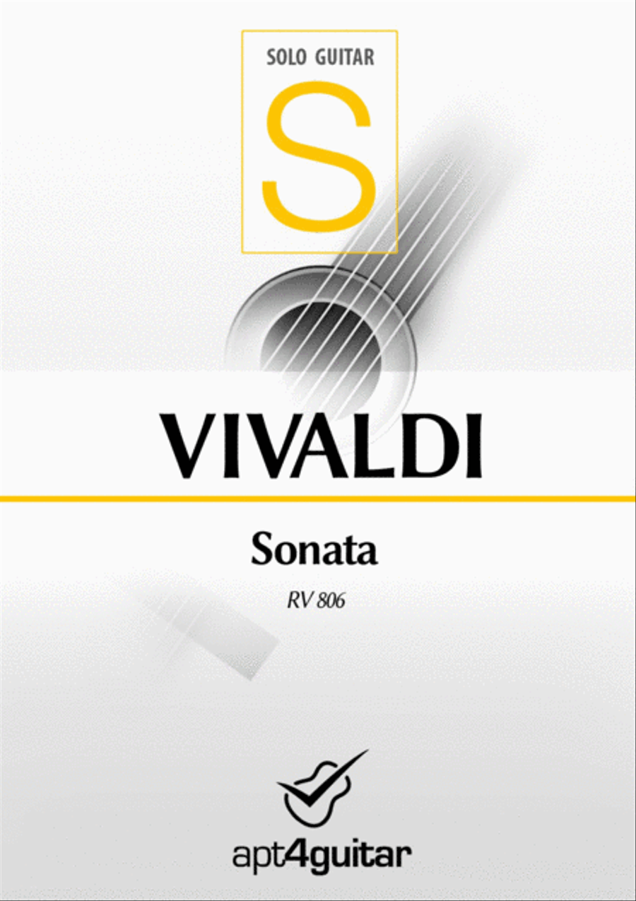 Sonata RV 806 Sonata RV 806 Classical Guitar scores gallery preview page 1
