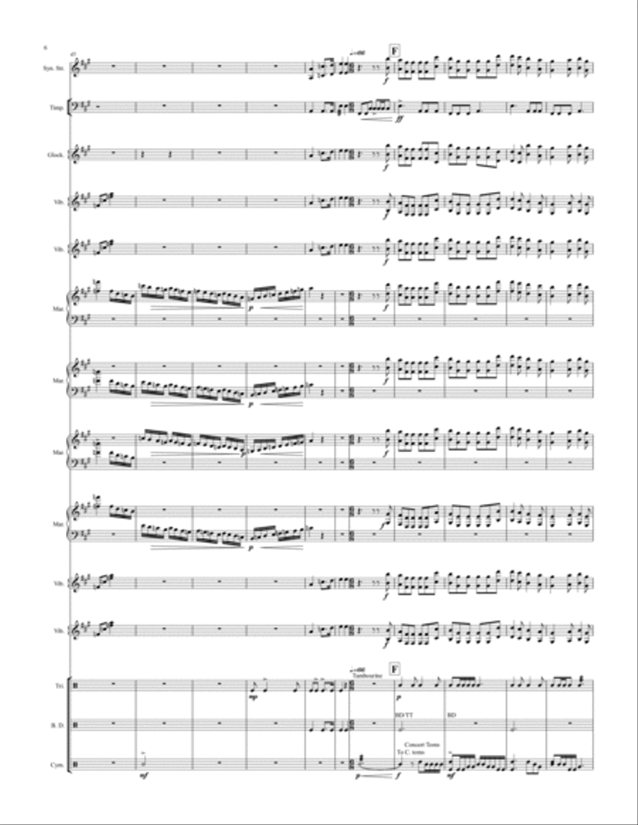 Kennst du das Land? Kennst du das Land? Percussion Ensemble scores gallery preview page 6