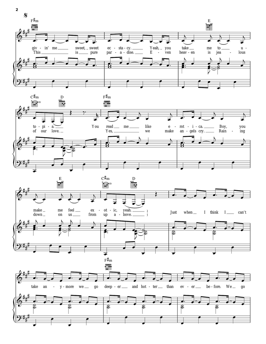 Walking On Air Piano, Vocal, Guitar scores gallery preview page 2