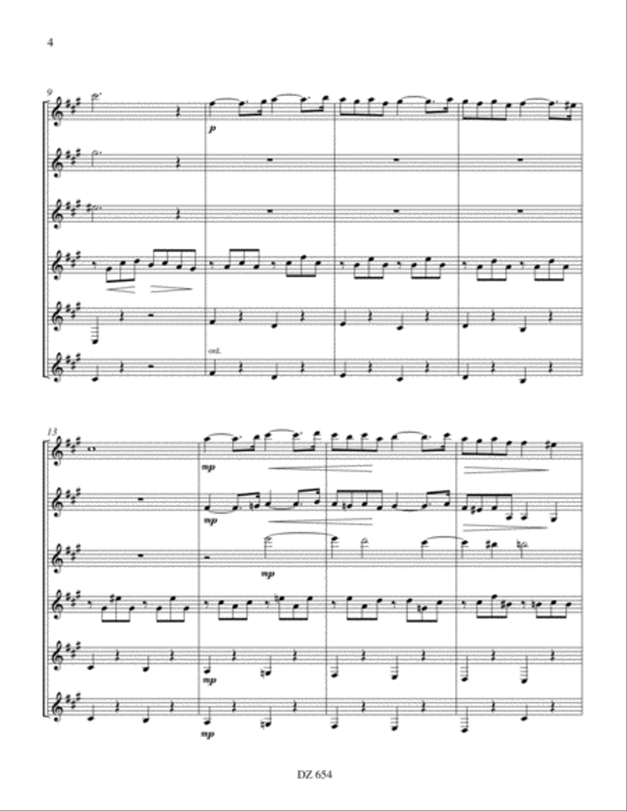 Pavane Pavane Guitar Ensemble scores gallery preview page 4