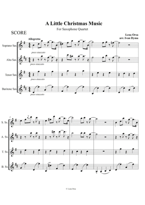 A Little Christmas Music for Saxophone Quartet