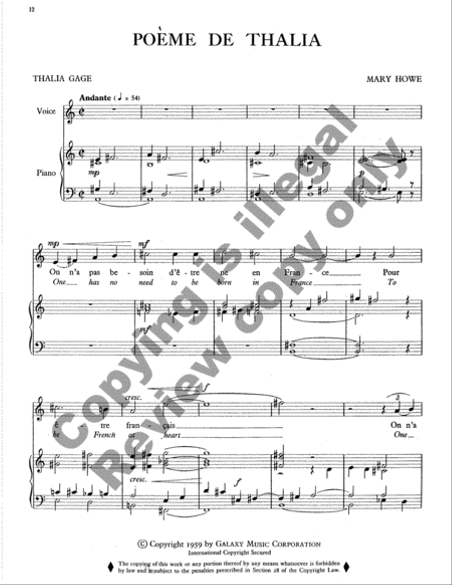 French Songs High Voice scores gallery preview page 7