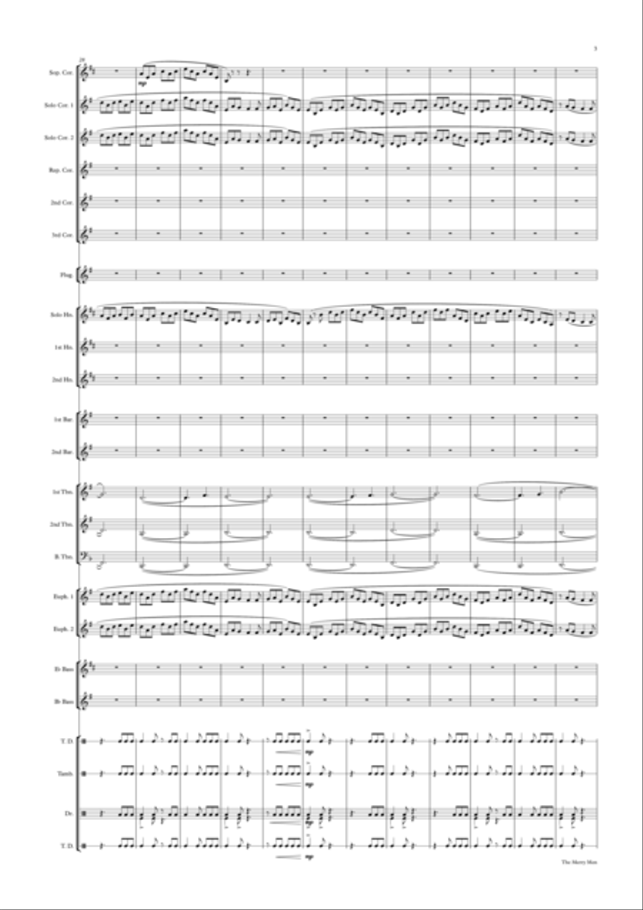 Merry Men Brass Band scores gallery preview page 3