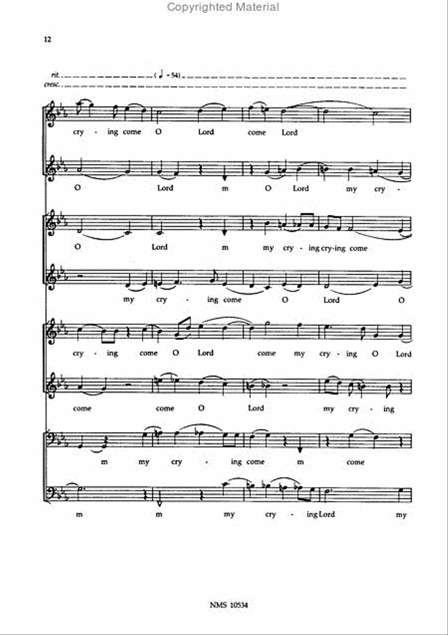 Hear my prayer, o Lord SSAATTBB scores gallery preview page 8