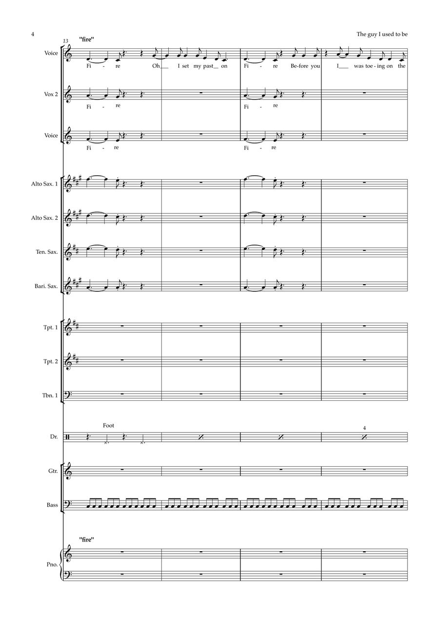 Guy I Used To Be Jazz Ensemble scores gallery preview page 4