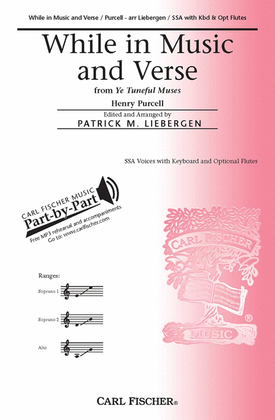 Book cover for While In Music and Verse