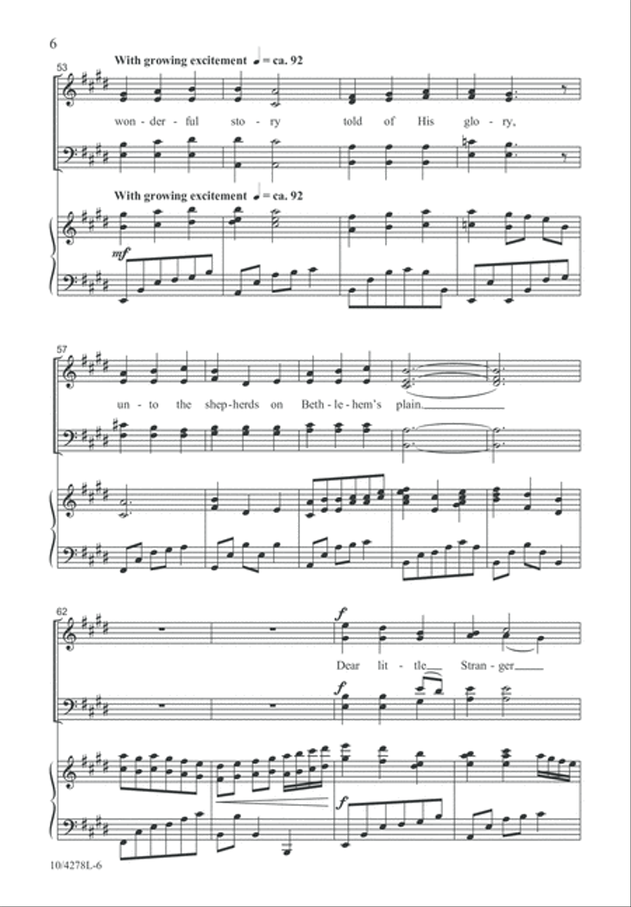 Dear Little Stranger Dear Little Stranger 4-Part scores gallery preview page 6