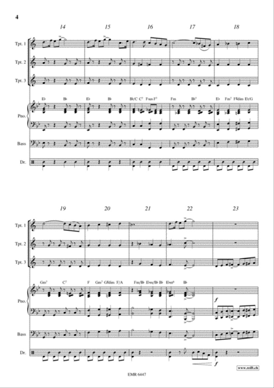 Movie Sequences Trumpet Trio scores gallery preview page 4