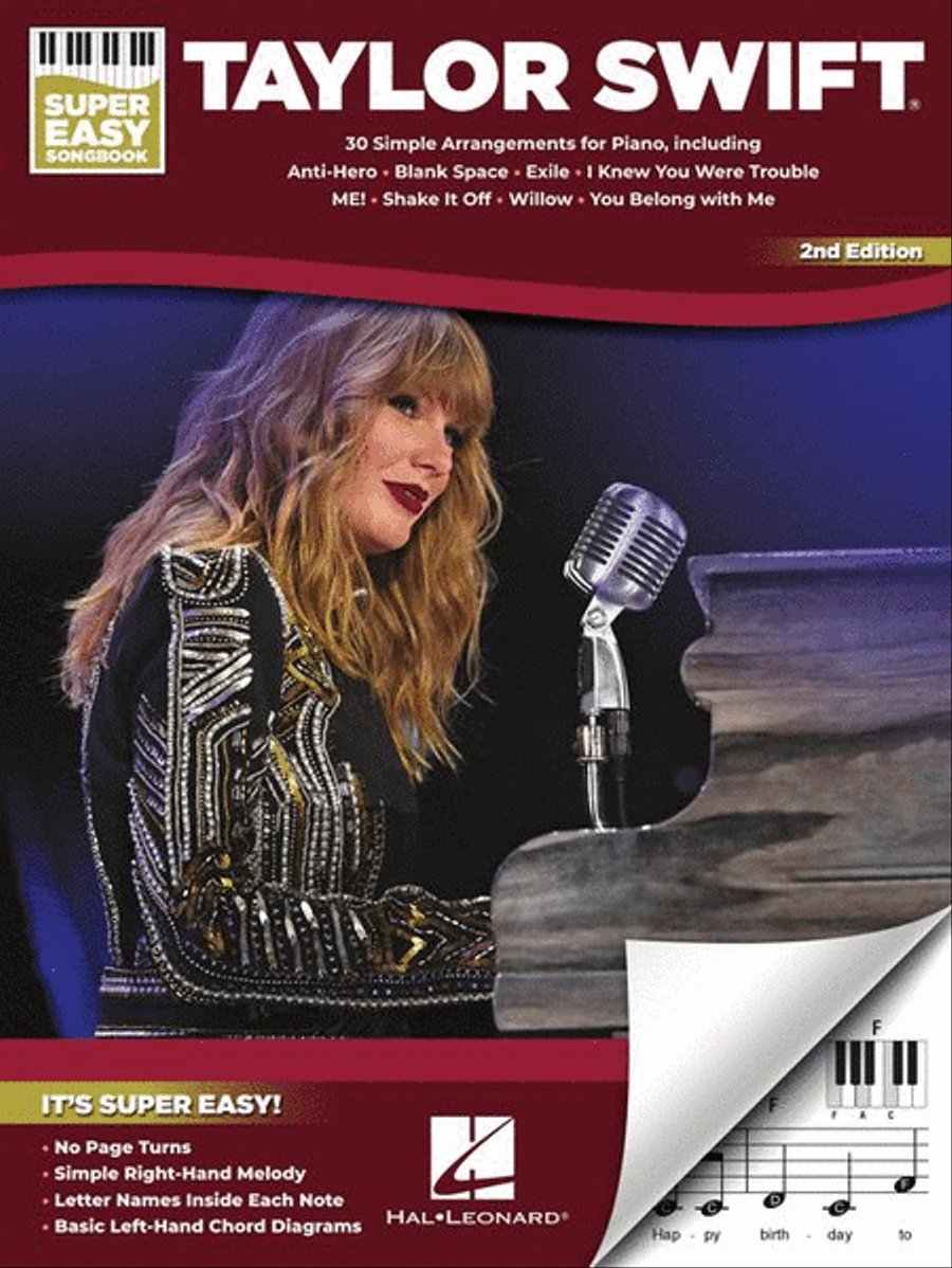 Taylor Swift – Super Easy Songbook – 2nd Edition Easy Piano scores gallery preview page 2