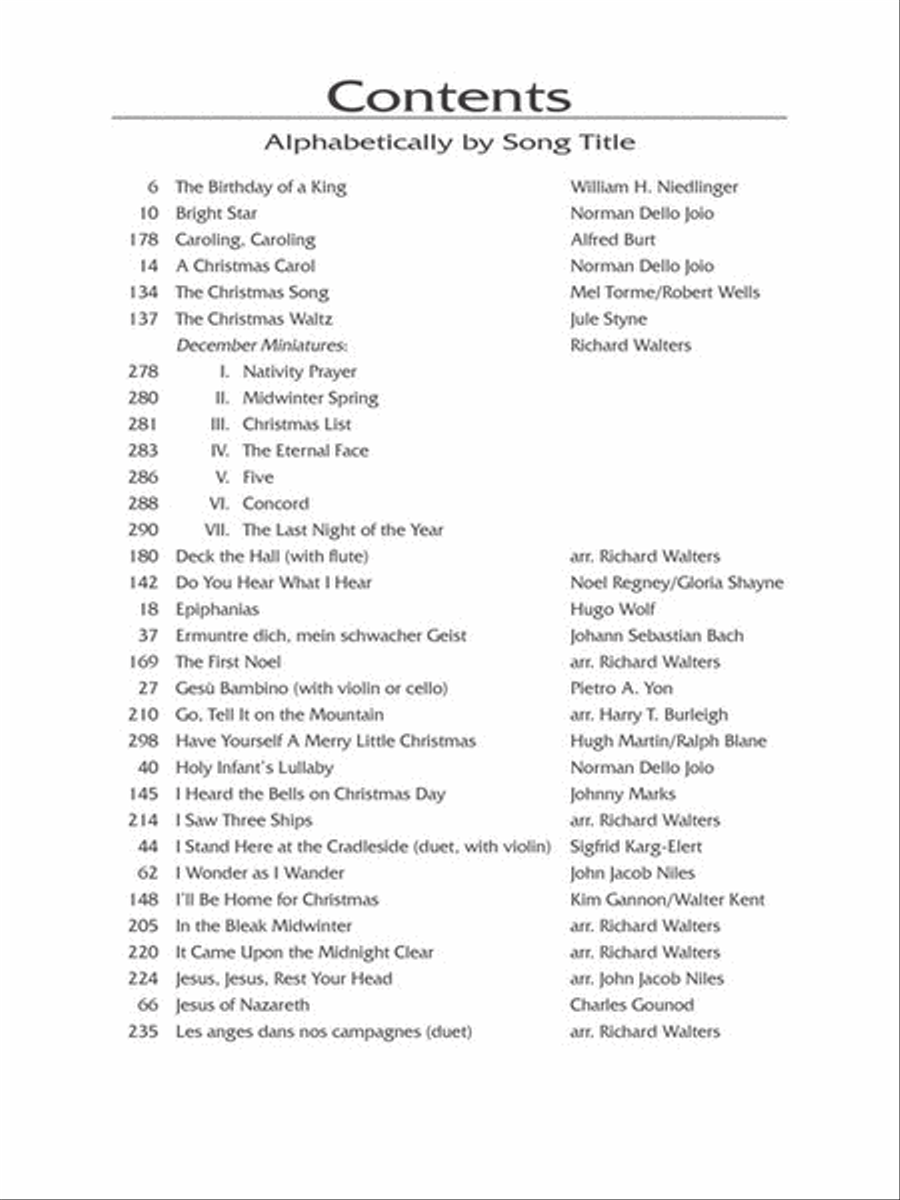 The Christmas Collection High Voice scores gallery preview page 4