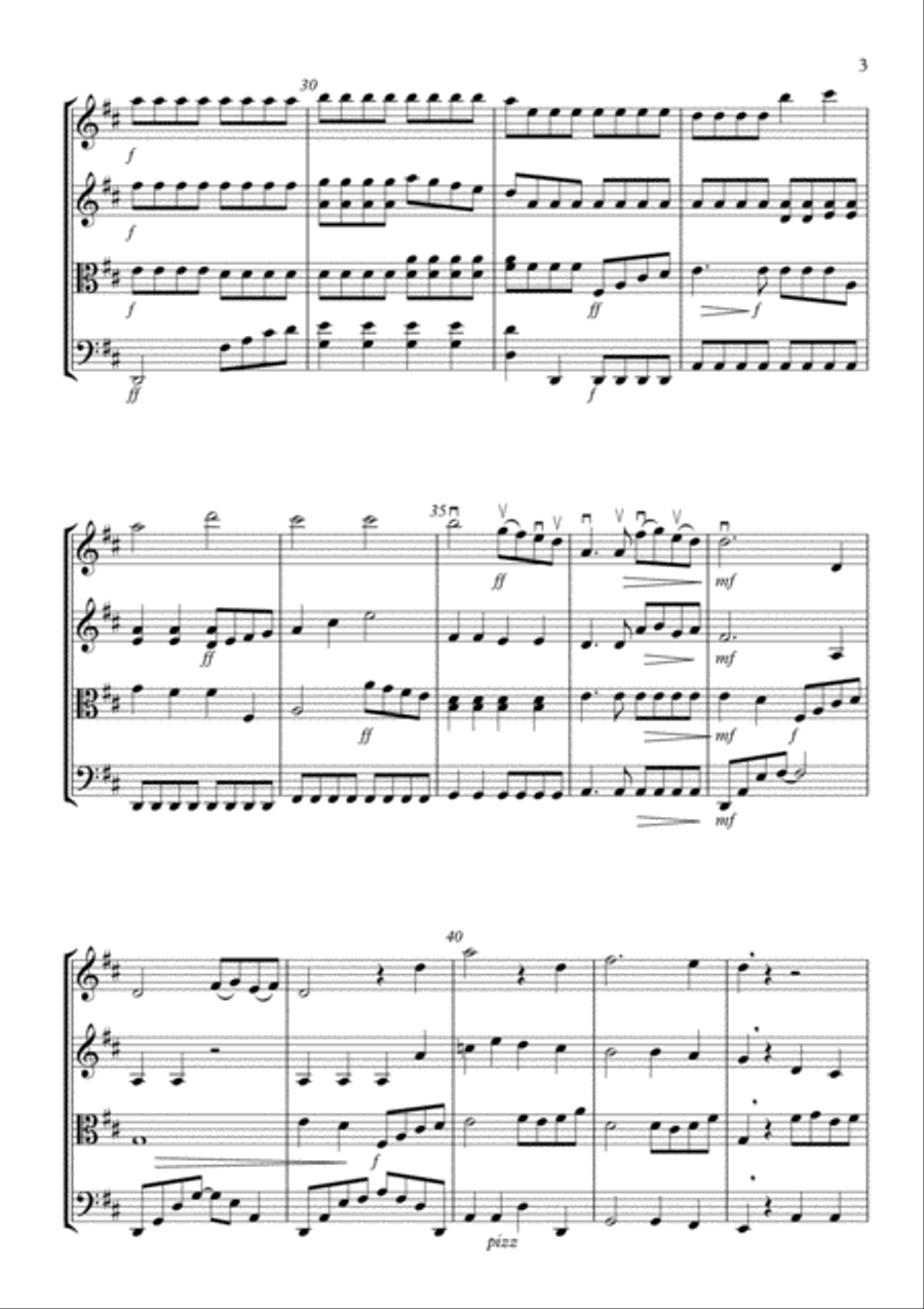Beauty And The Beast String Quartet scores gallery preview page 5