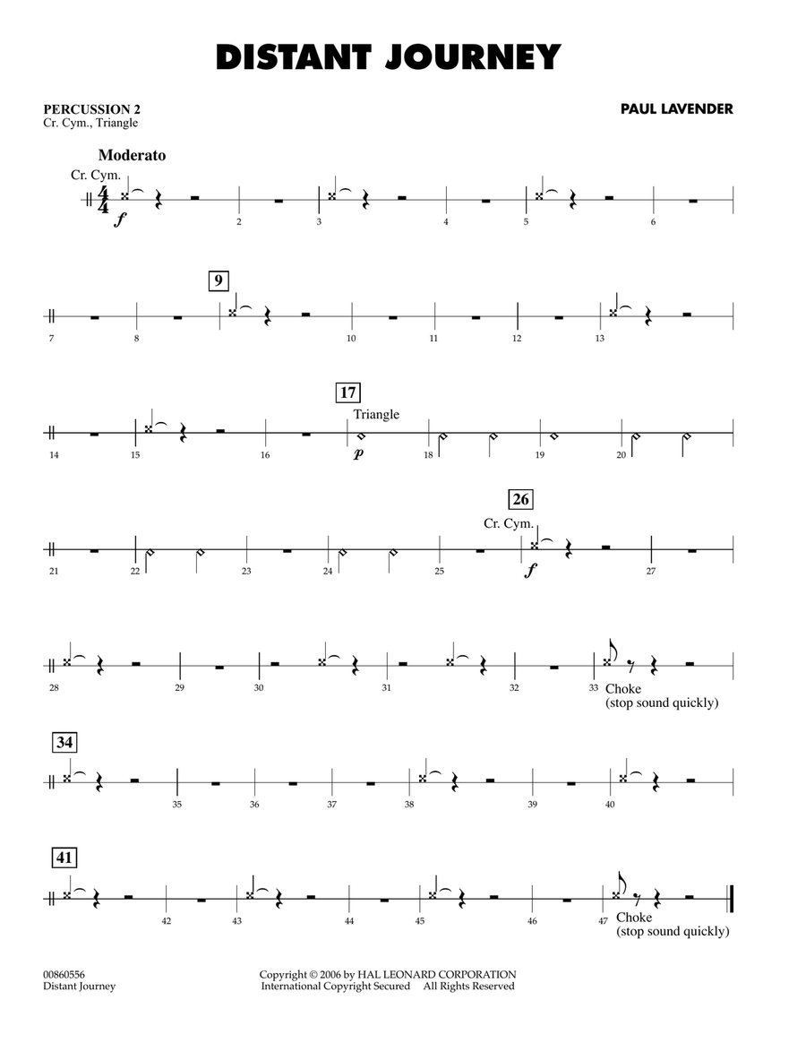 Distant Journey - Percussion 2