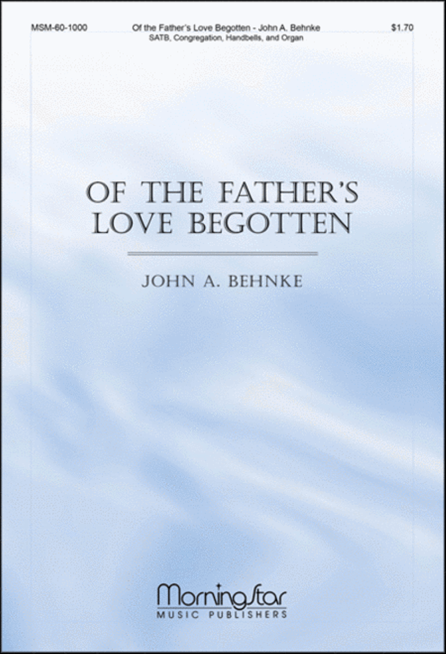 Of the Father's Love Begotten 4-Part scores gallery preview page 1