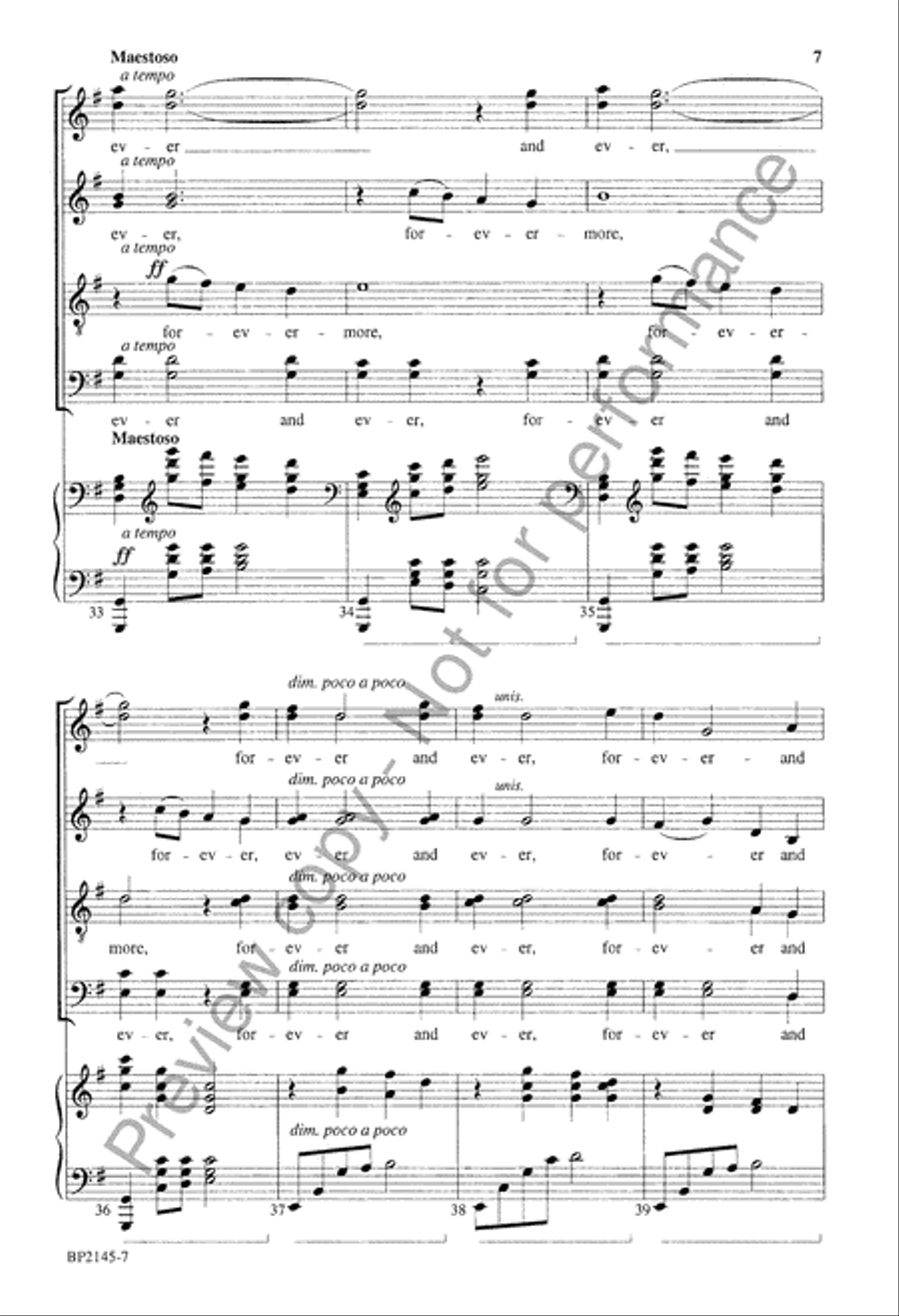 Our Father - SATB 4-Part scores gallery preview page 8
