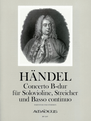 Book cover for Concerto (Sonata a 5) Bb major HWV 288