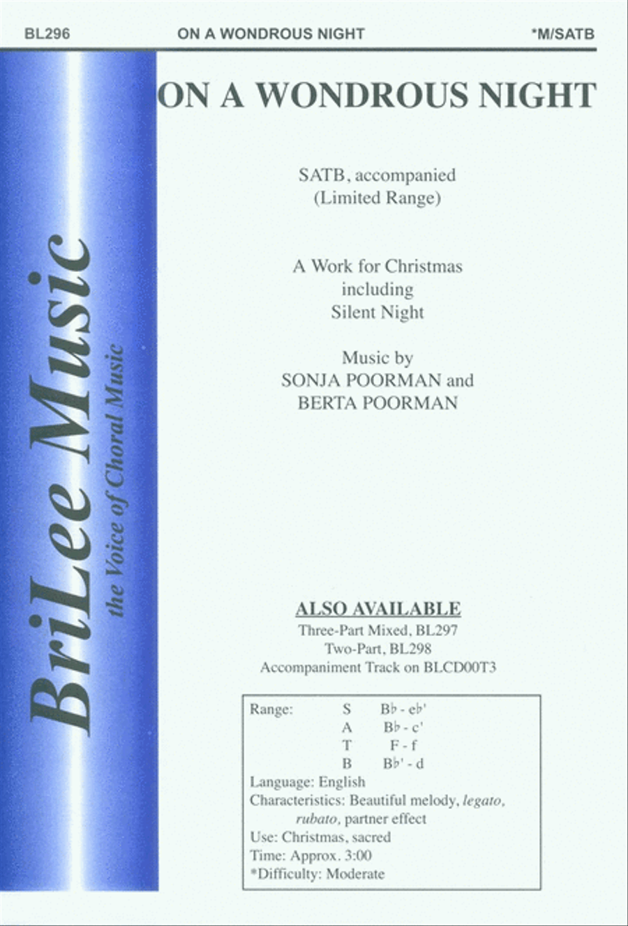 On A Wondrous Night 4-Part scores gallery preview page 1