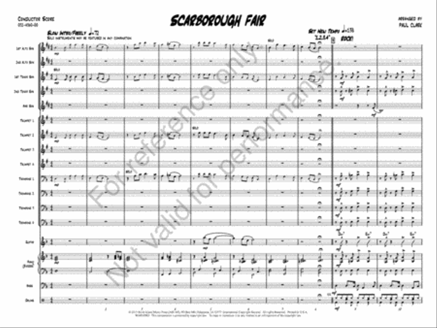 Scarborough Fair Jazz Ensemble scores gallery preview page 3