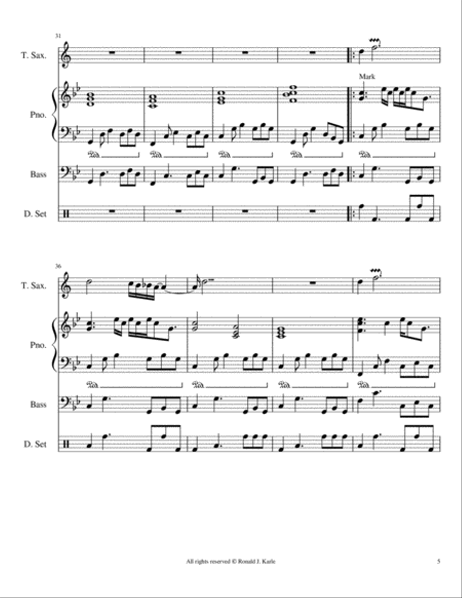 Harmonic Blues Harmonic Blues Small Ensemble scores gallery preview page 5