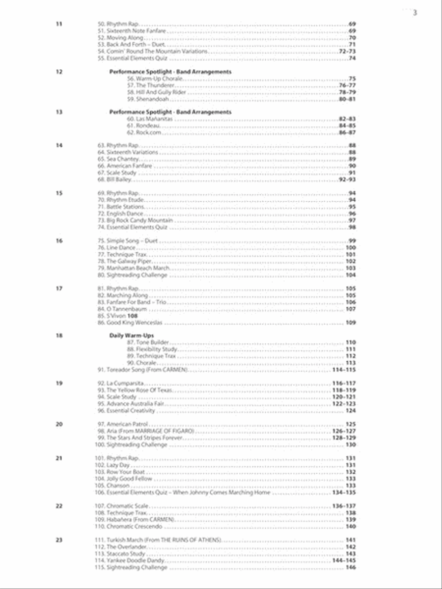 Essential Elements for Band – Book 2 with Online Resources Concert Band Methods scores gallery preview page 3