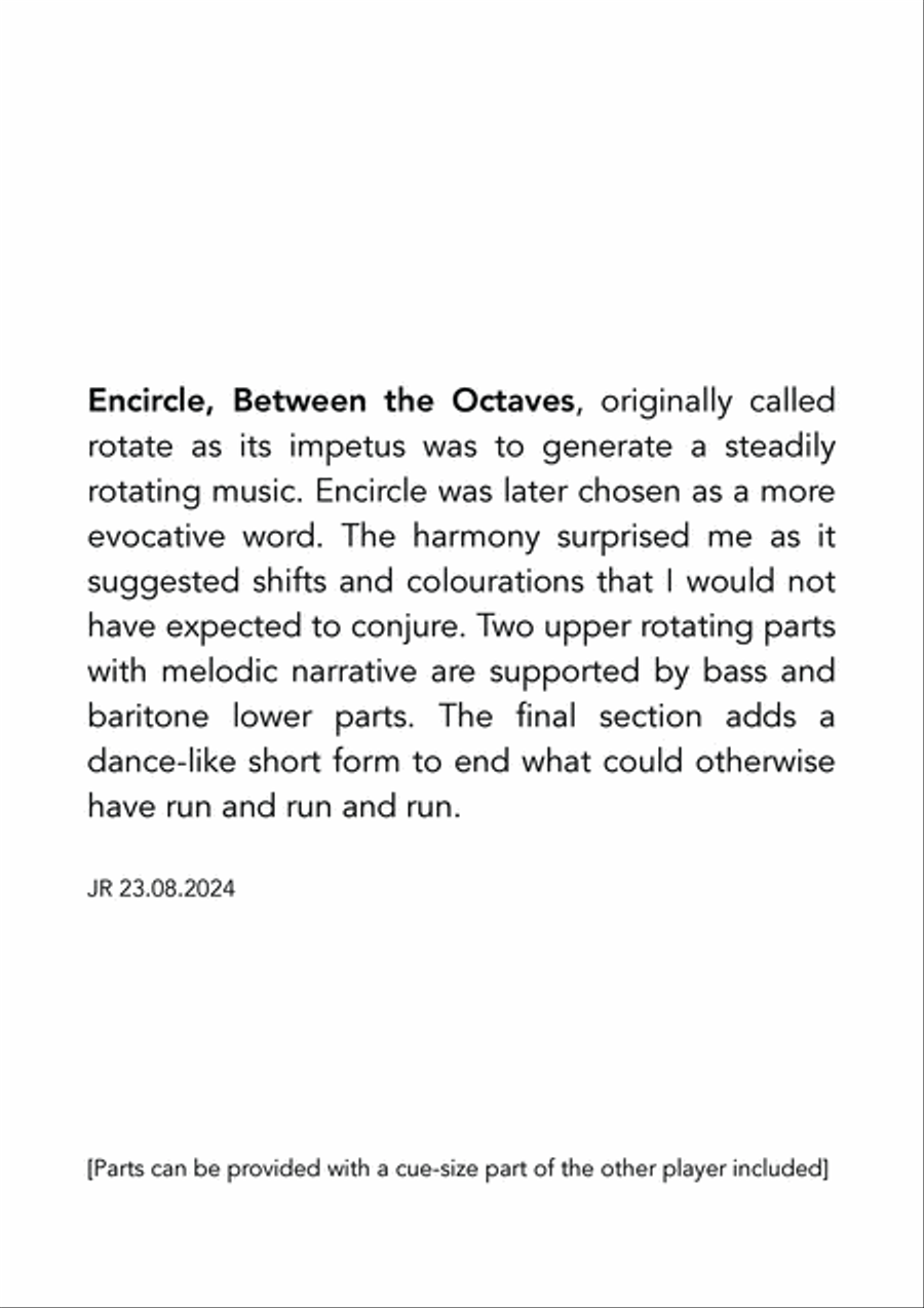 ENCIRCLE, Between the Octaves - A Piano Duo Suite (Movement 5 of 7) Piano Duet scores gallery preview page 3