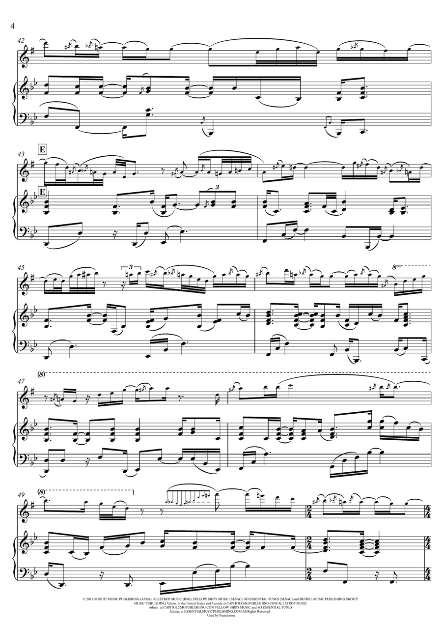 Goodness Of God Goodness Of God Alto Saxophone scores gallery preview page 4
