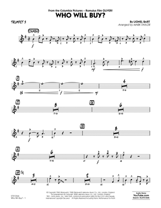 Who Will Buy? (from Oliver) (arr. Mark Taylor) - Trumpet 3