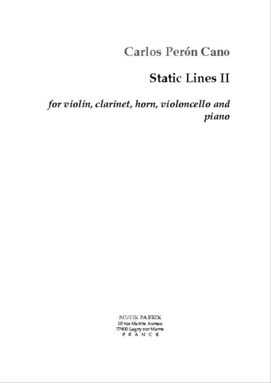 Static Lines II Static Lines II Violin scores gallery preview page 1