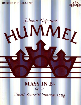 Book cover for Mass in B flat