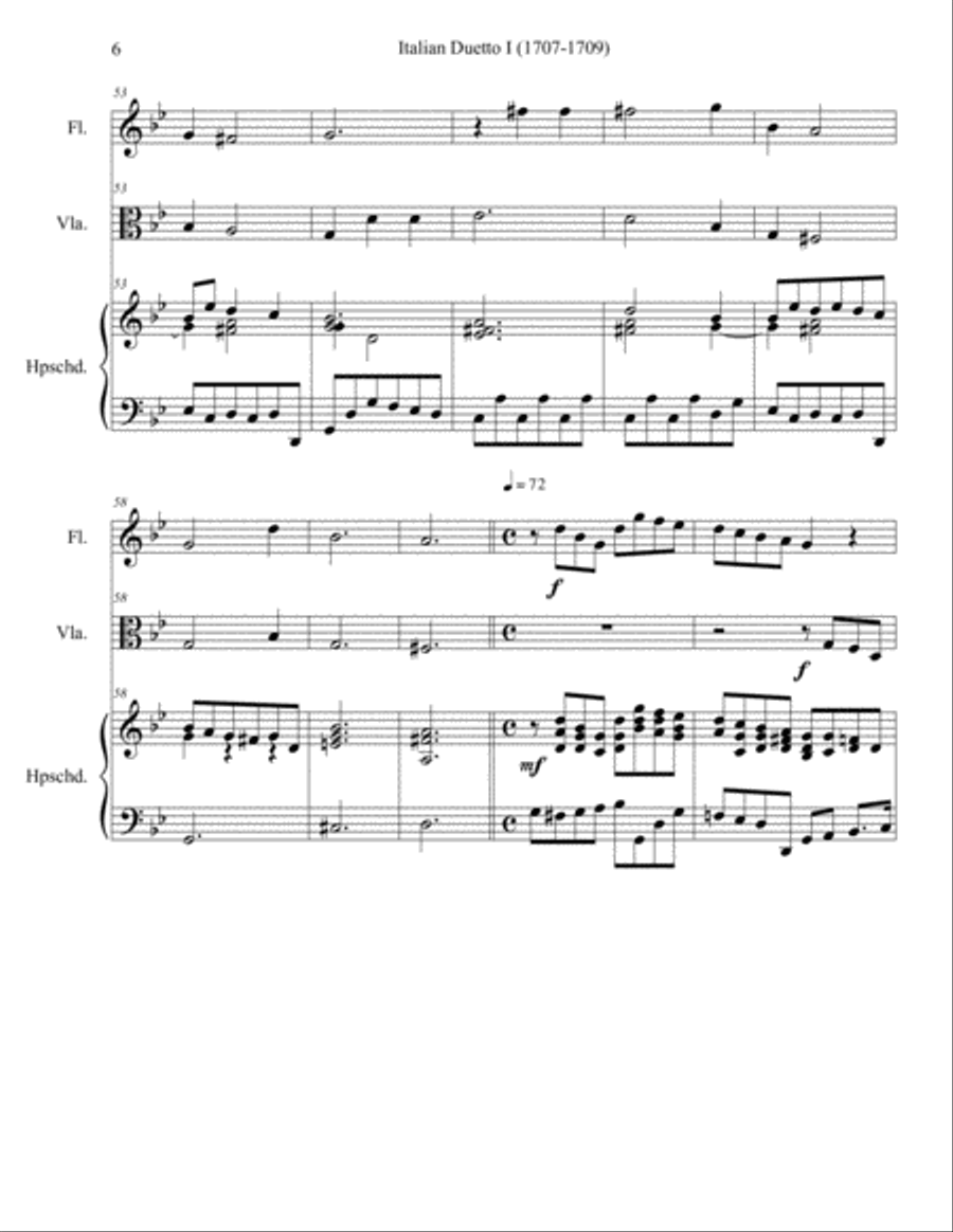 Italian Duetto 1 Small Ensemble scores gallery preview page 6