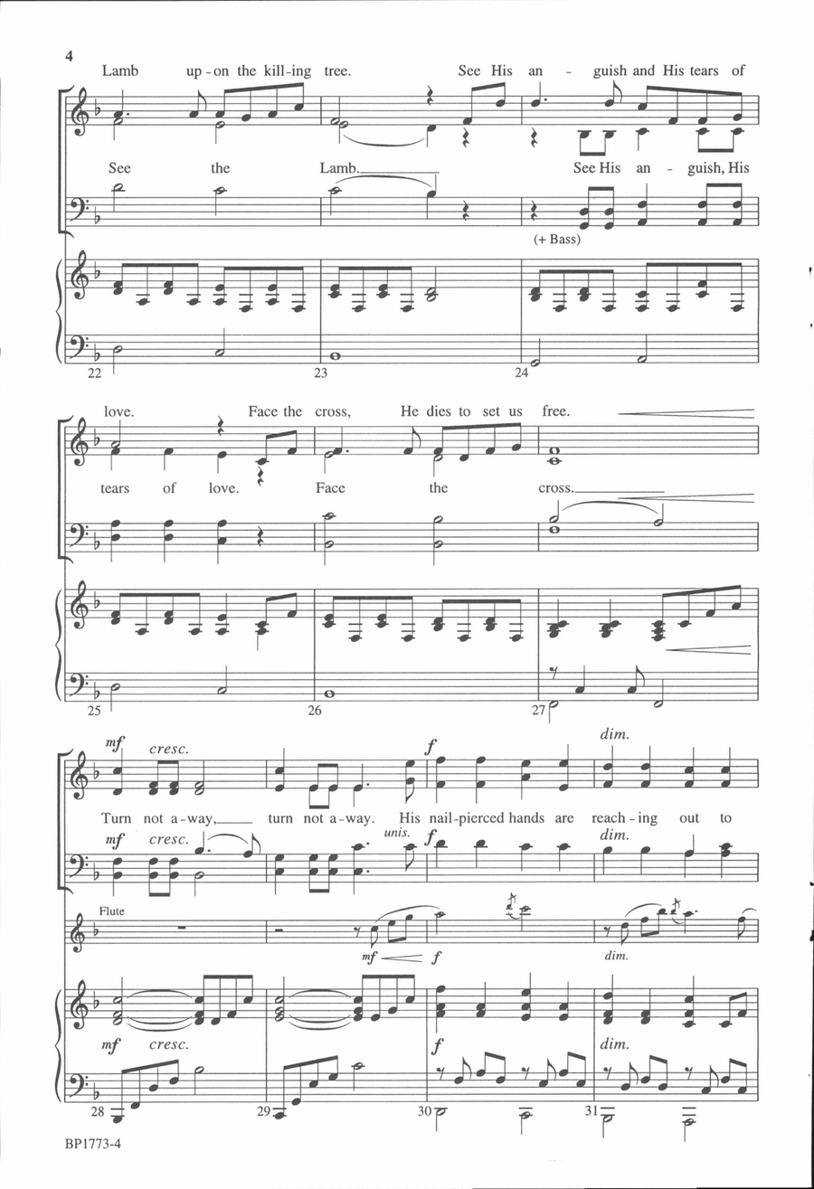 Face the Cross Face the Cross 4-Part scores gallery preview page 4