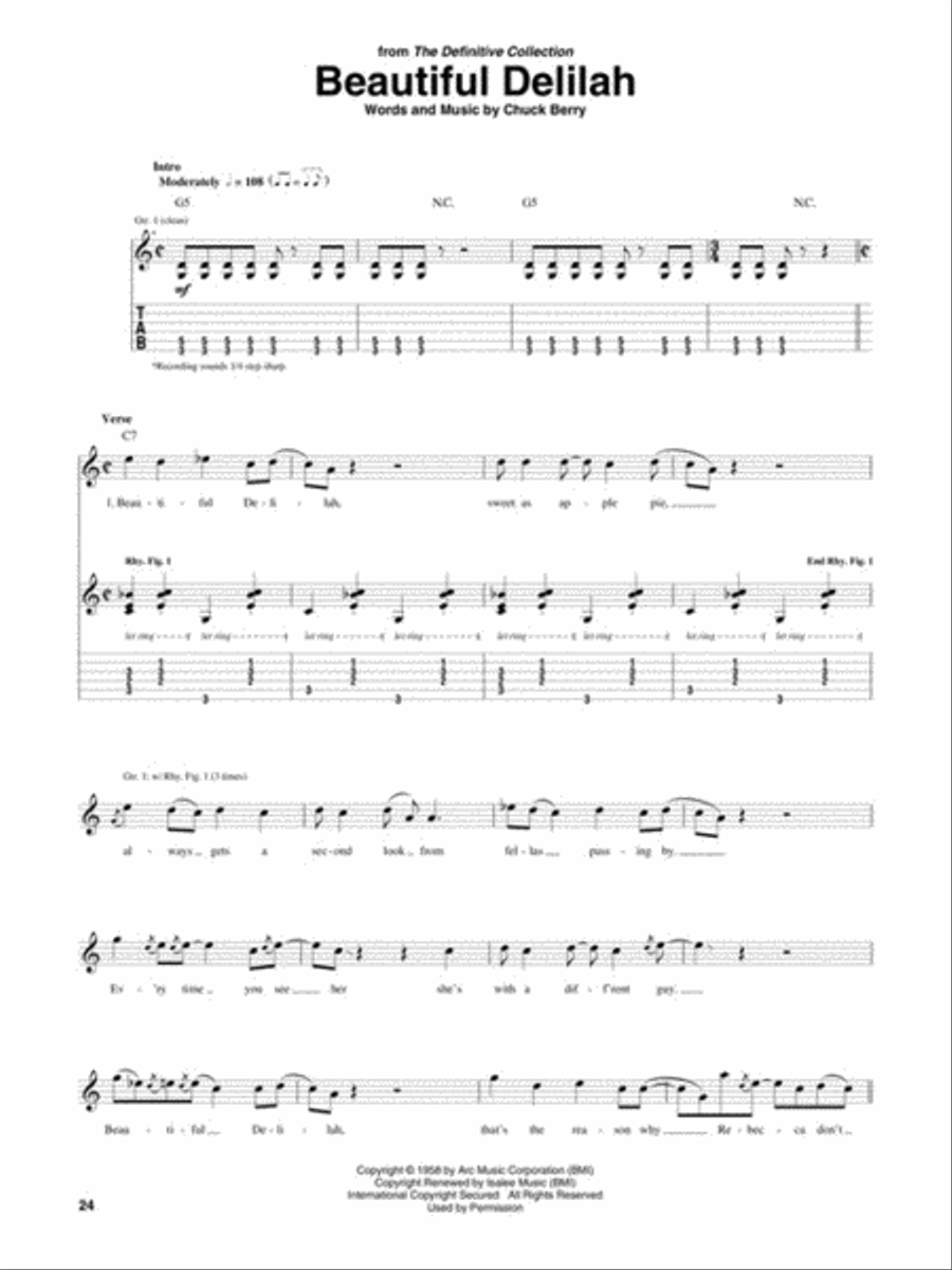 Chuck Berry Chuck Berry Electric Guitar scores gallery preview page 4
