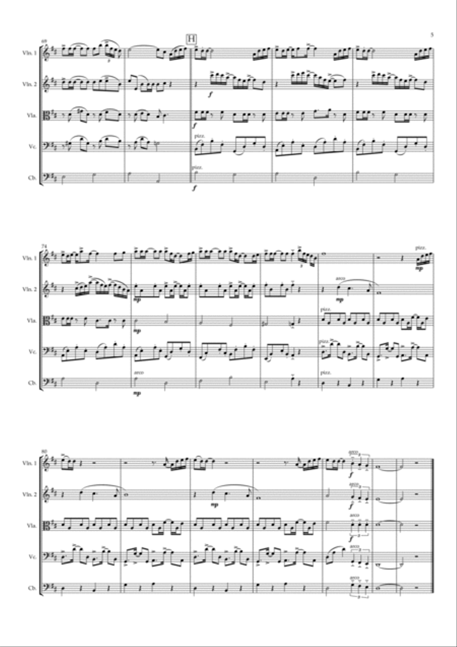 Summer String Quintet scores gallery preview page 5