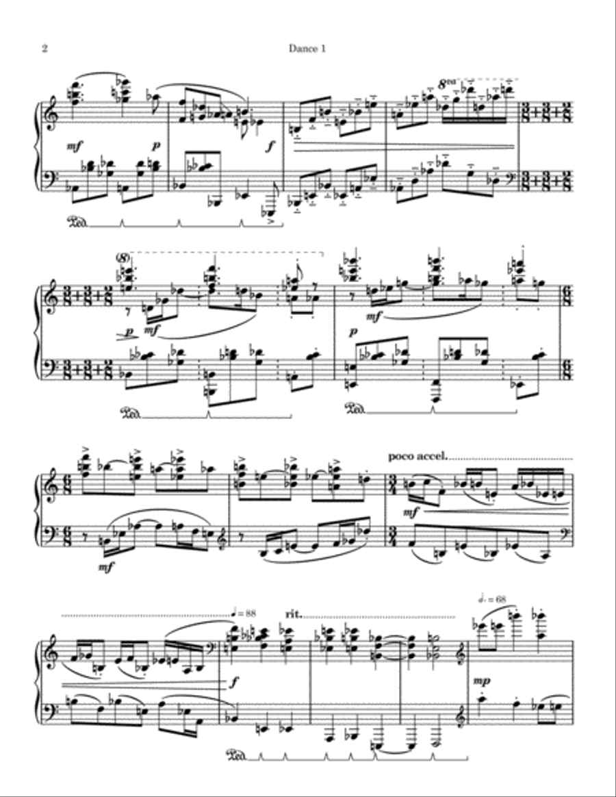 Dances for Piano Piano Solo scores gallery preview page 3