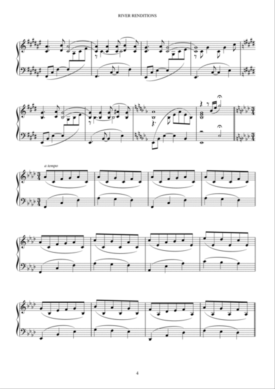 RIVER RENDITIONS Piano Solo scores gallery preview page 5
