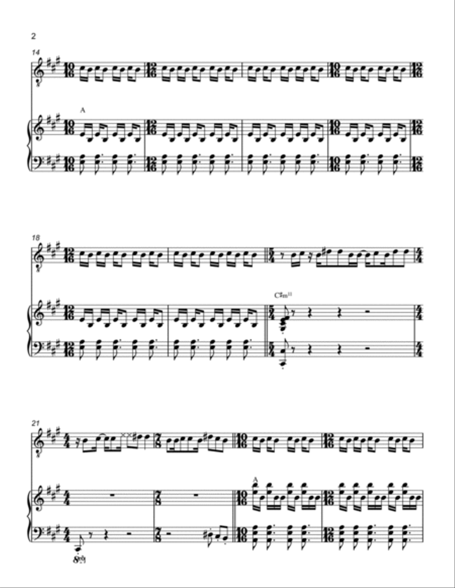 Little Green Men Voice scores gallery preview page 2