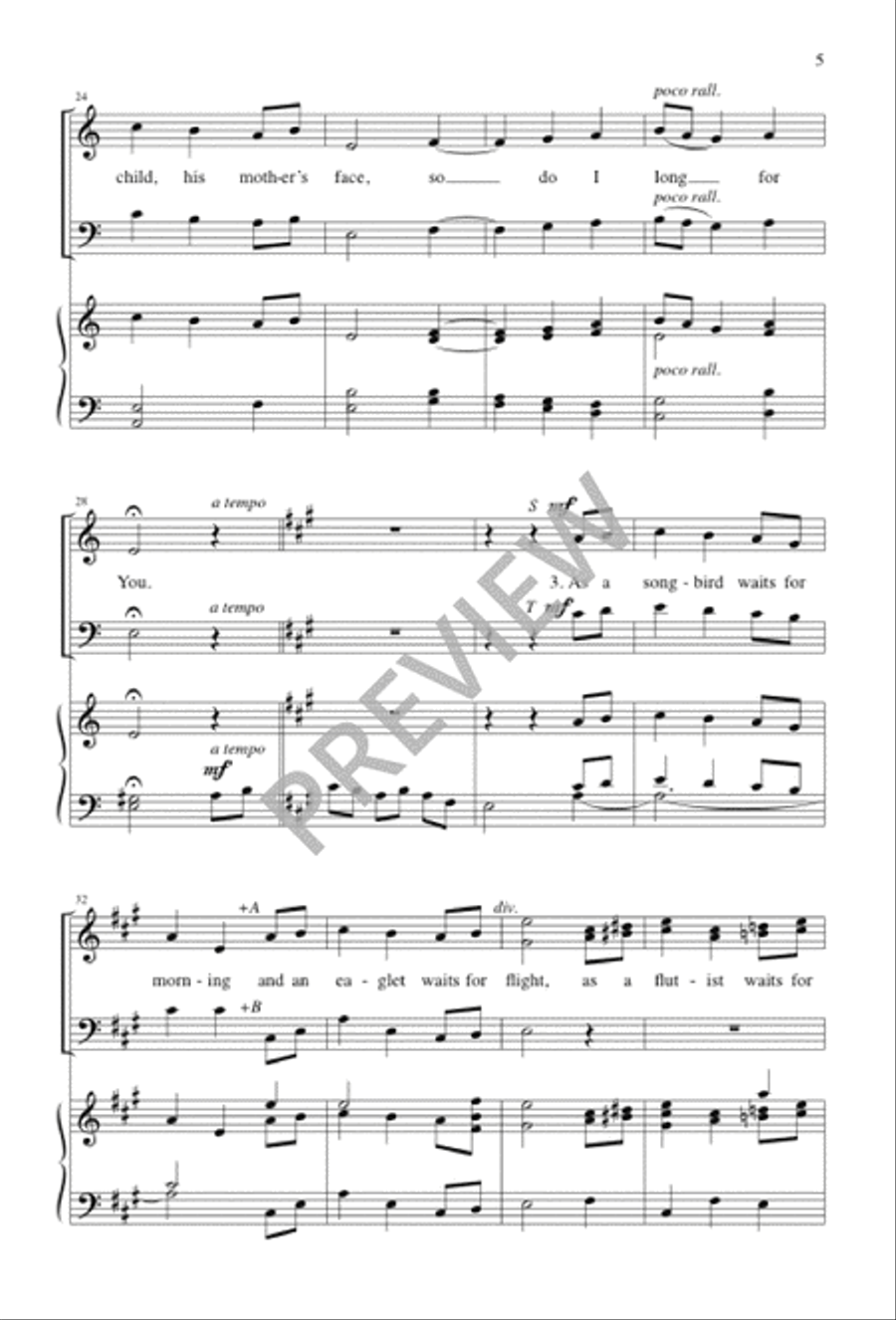 As the Pauper Waits for Plenty 4-Part scores gallery preview page 5