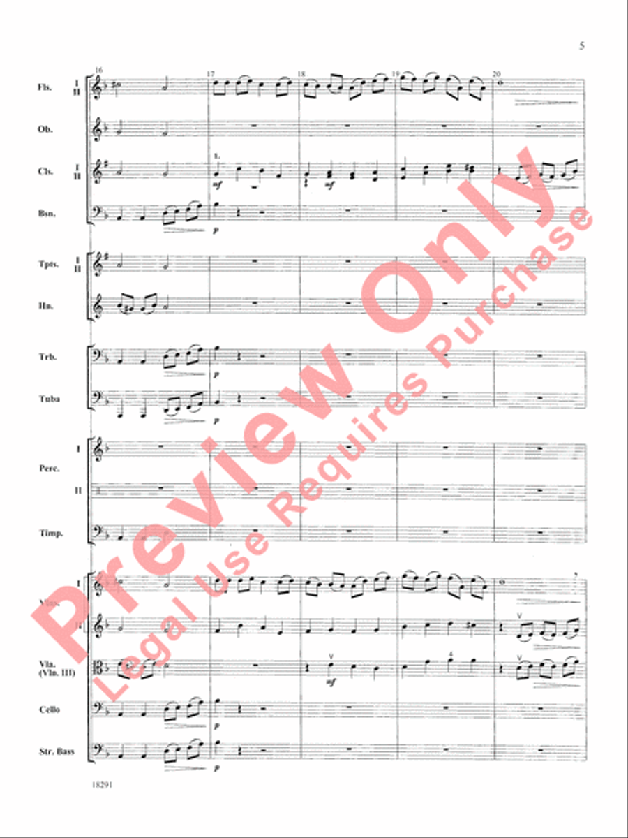 Hungarian Air and Dance Full Orchestra scores gallery preview page 6