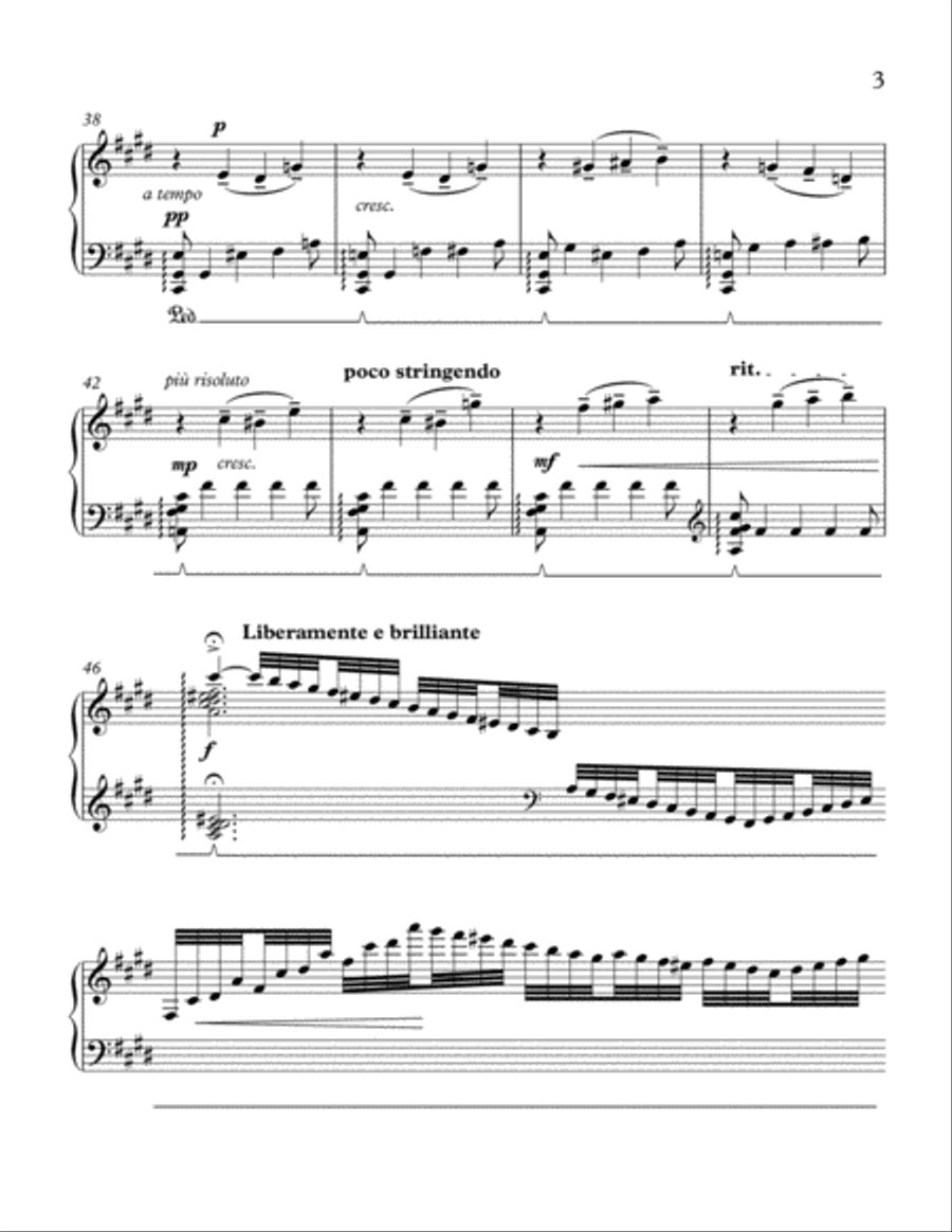 Notturno, for Piano Left Hand Piano Solo scores gallery preview page 4