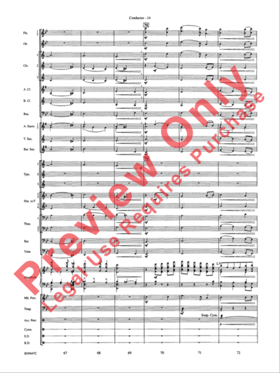 Tidings! (A Christmas Carol Fantasy) Concert Band scores gallery preview page 16
