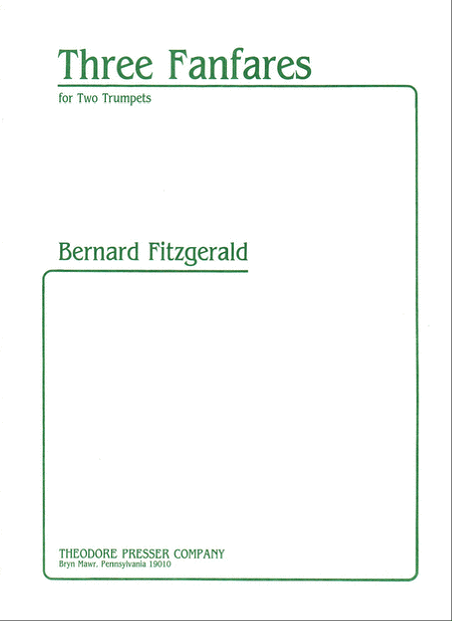 Three Fanfares Chamber Music scores gallery preview page 1