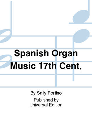 Book cover for Spanish Organ Music 17th Cent
