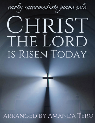 Book cover for Christ the Lord is Risen Today early intermediate piano solo