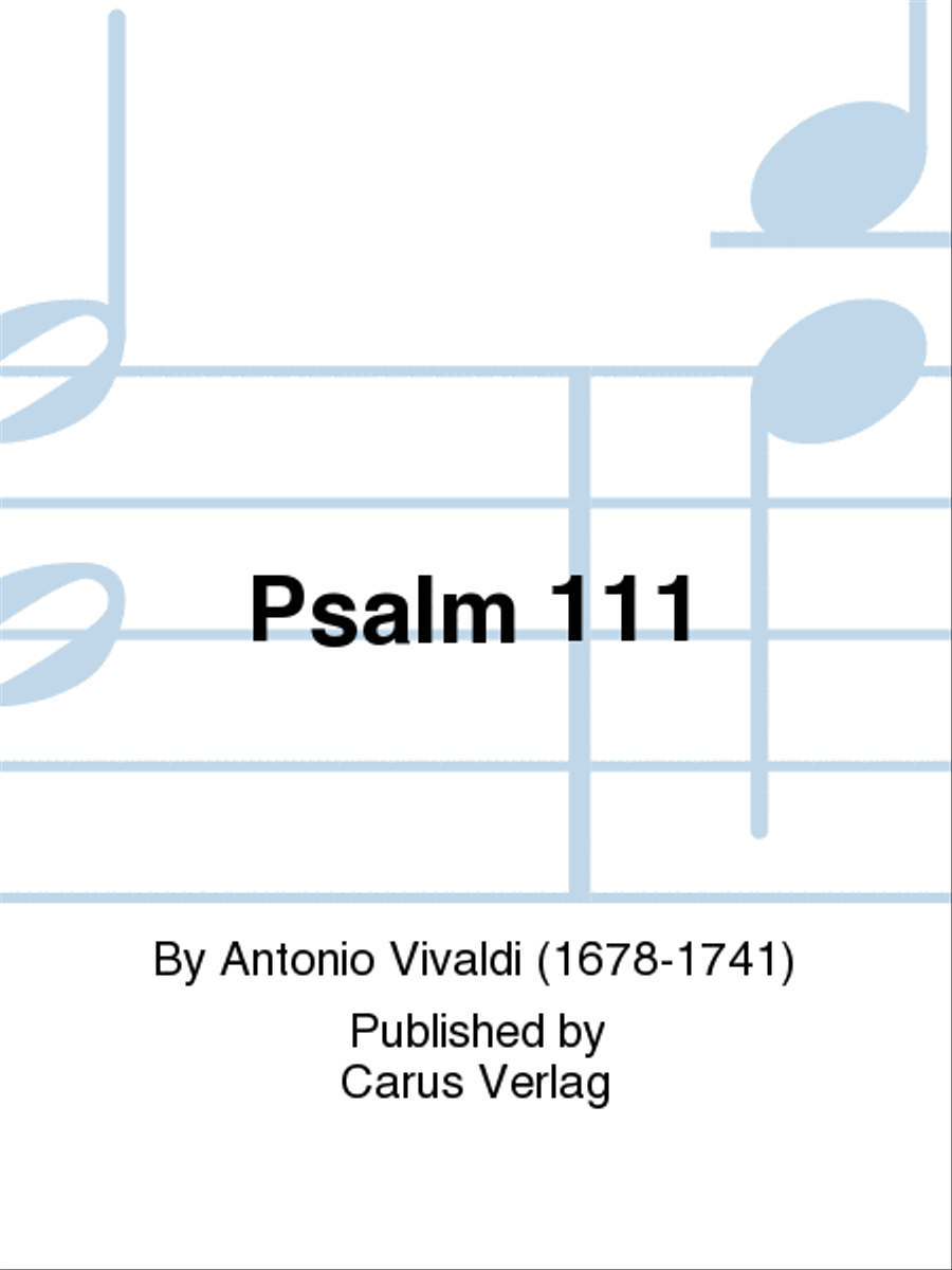 Beatus vir (How blest is he) Psalm 111 4-Part scores gallery preview page 1