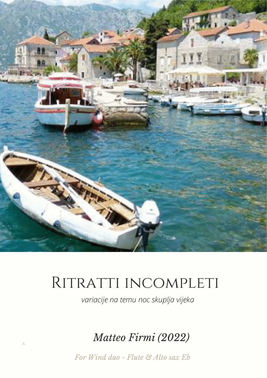 Ritratti Incompleti Woodwind Duet scores gallery preview page 1
