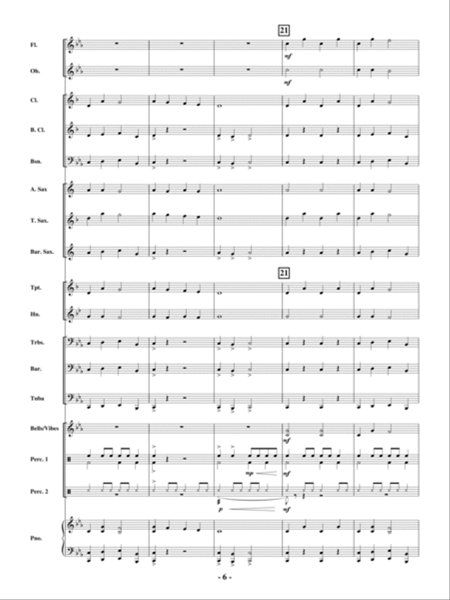 Robin Hood and the Golden Arrow Concert Band scores gallery preview page 5