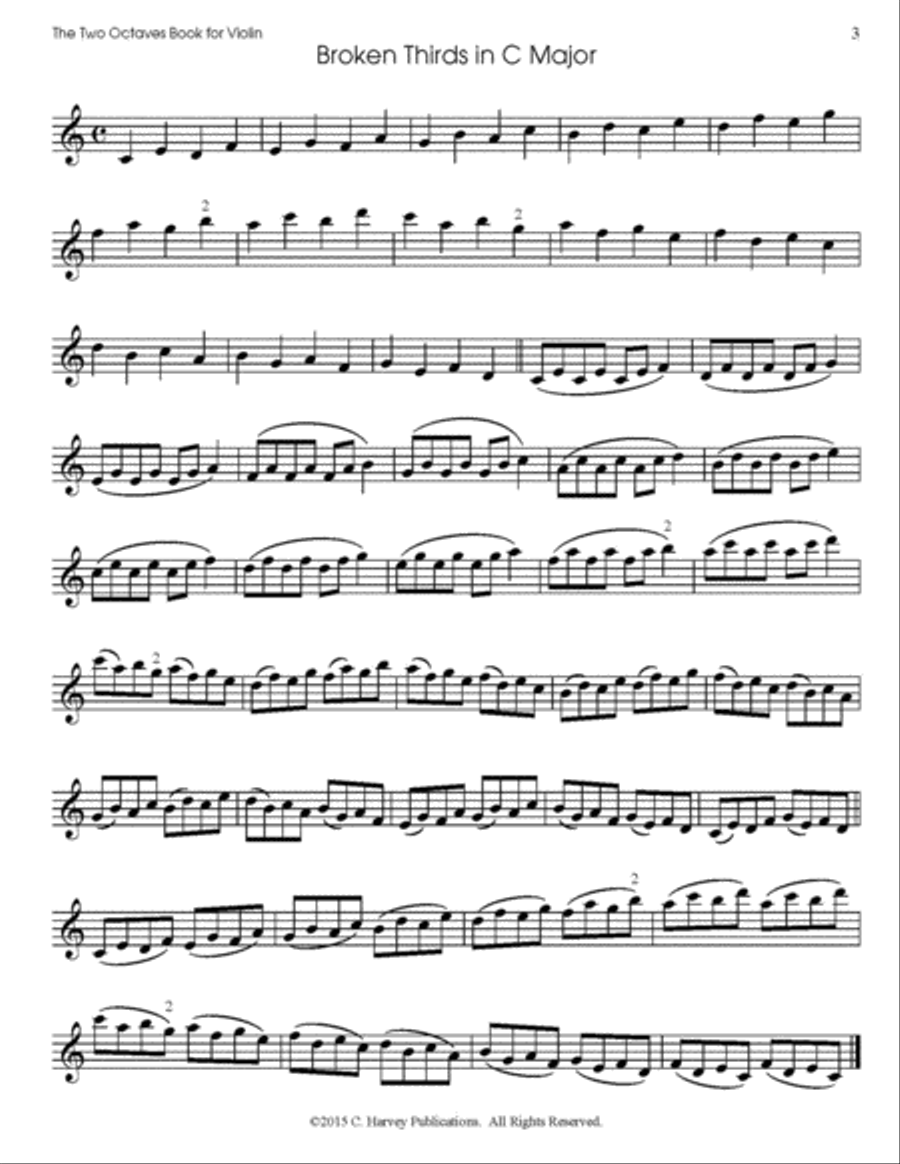 The Two Octaves Book for Violin Violin scores gallery preview page 3