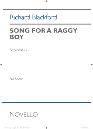 Richard Blackford: Song For A Raggy Boy (Study Score)