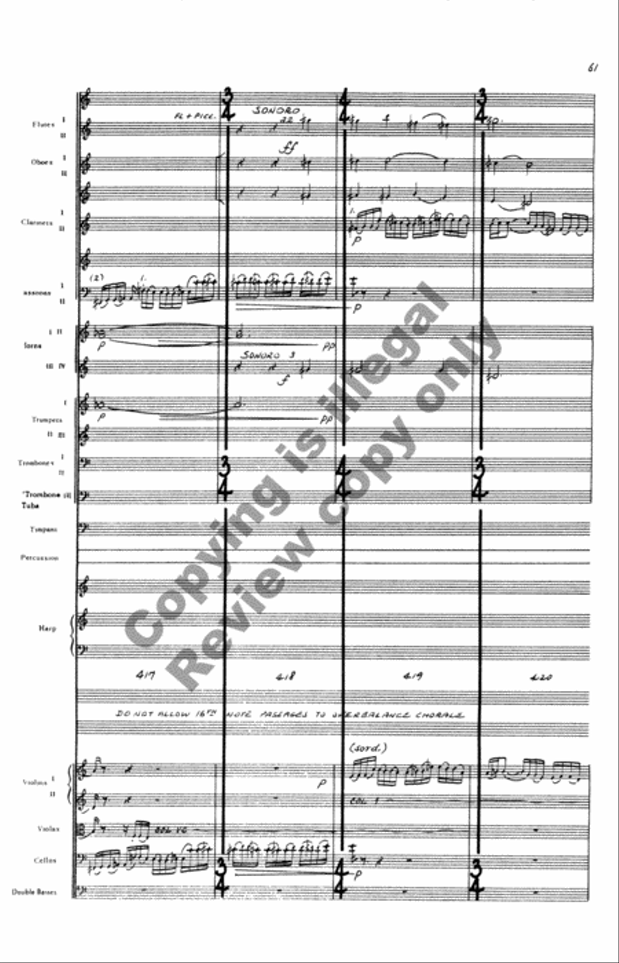 Concerto for Orchestra Full Orchestra scores gallery preview page 139