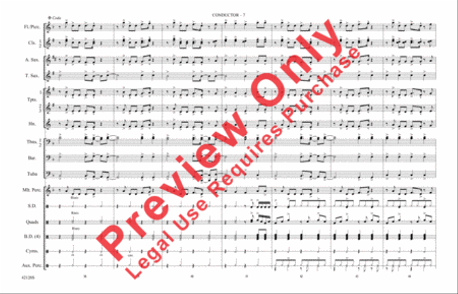 Treasure Marching Band scores gallery preview page 8