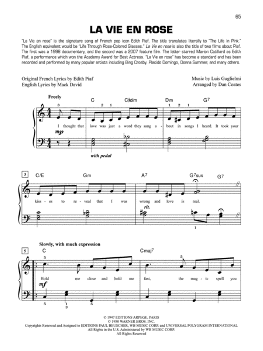 Decade by Decade 1940s Easy Piano scores gallery preview page 3